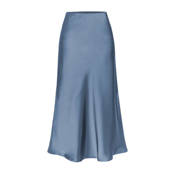 Yasmin | Elegant High Waist Side Slit Midi Skirt
