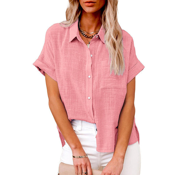 Claire | Comfy Casual Button-Up Blouse
