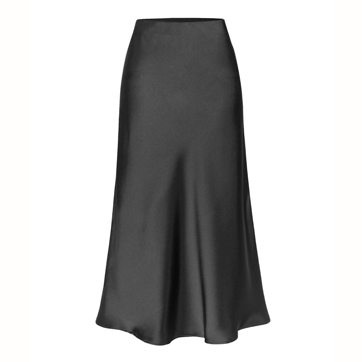 Yasmin | Elegant High Waist Side Slit Midi Skirt