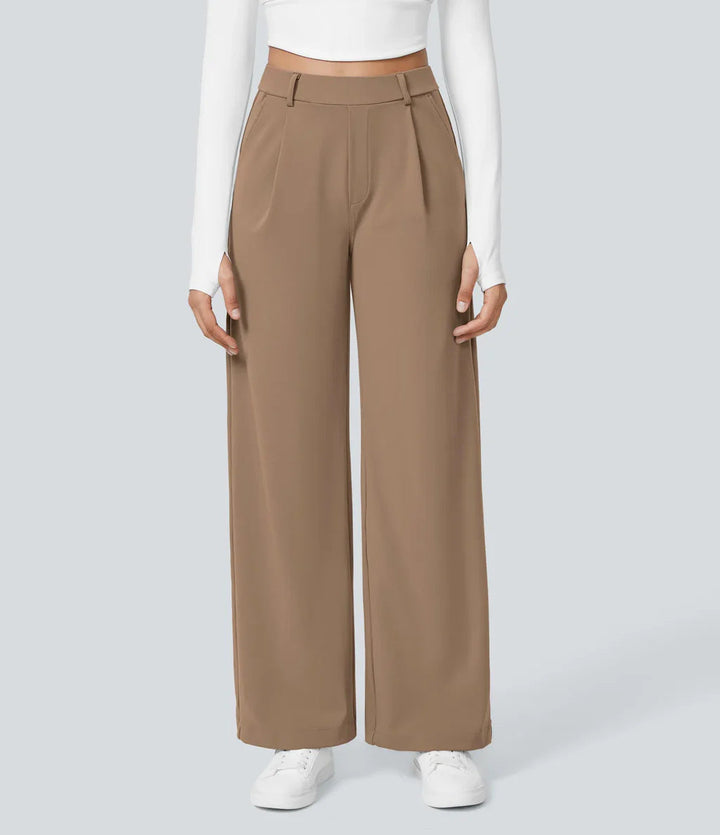 Caitlin | Casual High Waist Straight Leg Pants
