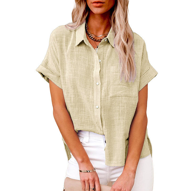 Claire | Comfy Casual Button-Up Blouse