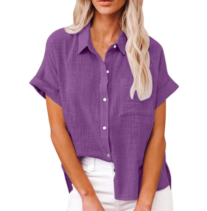 Claire | Comfy Casual Button-Up Blouse
