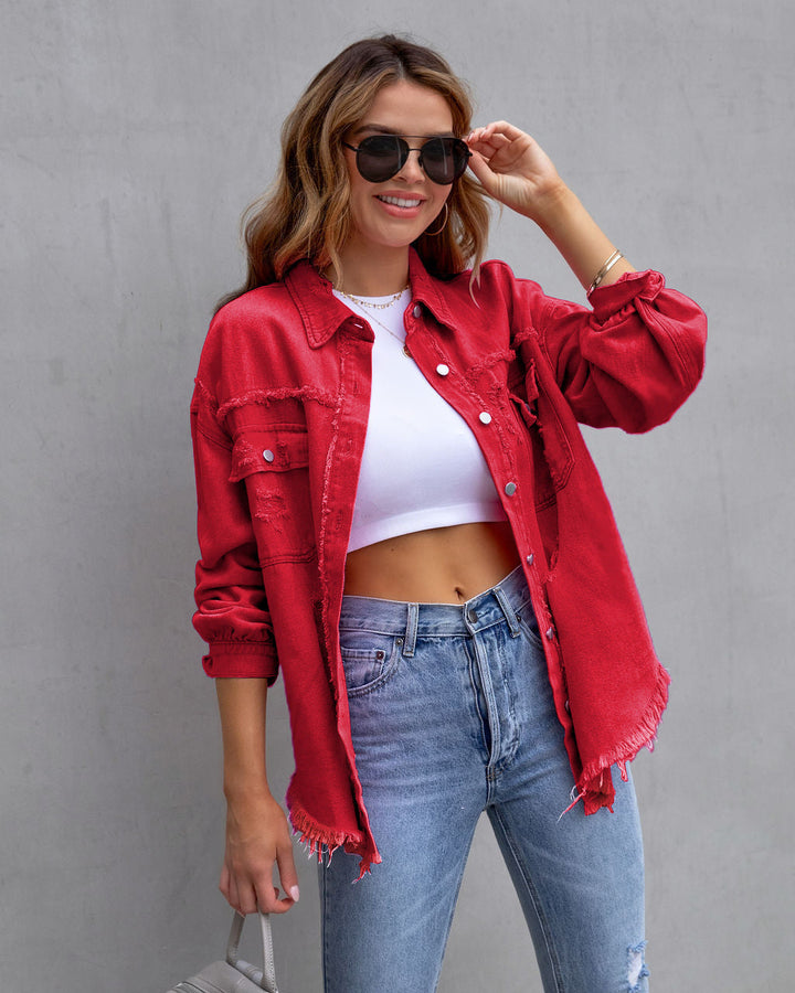 Kylie | Relaxed Drop Shoulder Collared Jacket