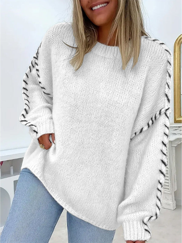 Taylor | Casual Round Neck Long Sleeve Sweater