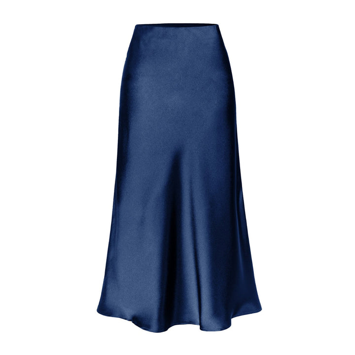 Yasmin | Elegant High Waist Side Slit Midi Skirt