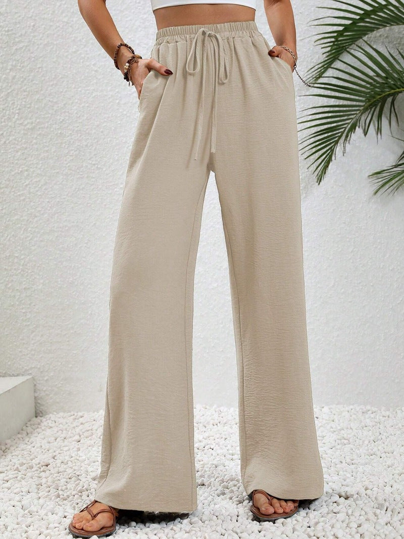 Megan | Casual Wide Leg Drawstring Pants