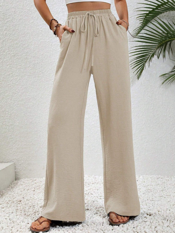 Megan | Casual Wide Leg Drawstring Pants
