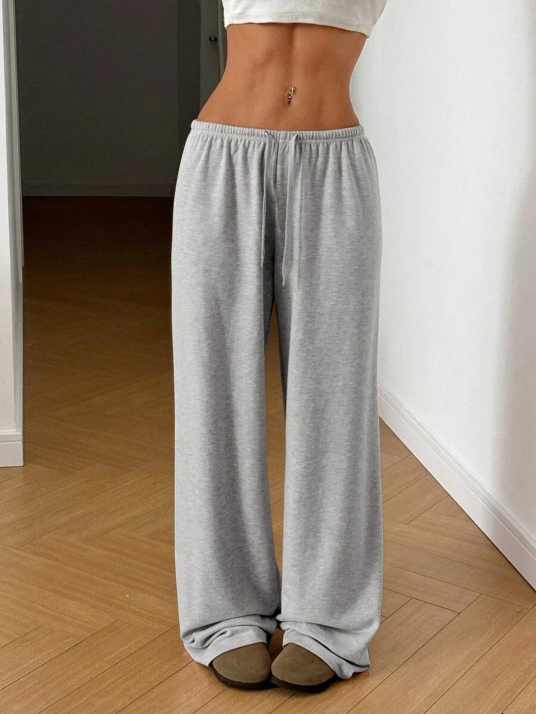 Mackenzie | Casual Adjustable String Wide Leg Pants