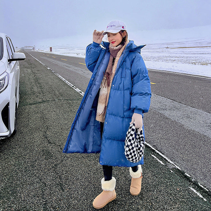 Ava | Comfy Waterproof Hooded Long Puffer Jacket