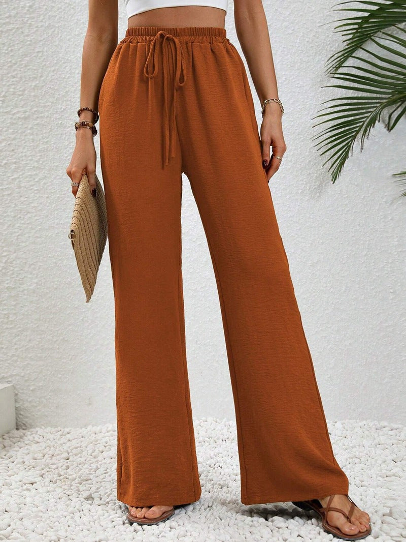 Megan | Casual Wide Leg Drawstring Pants