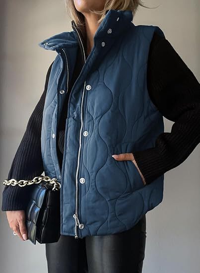 Verity | Chic Lightweight Button-Up Puffer Vest