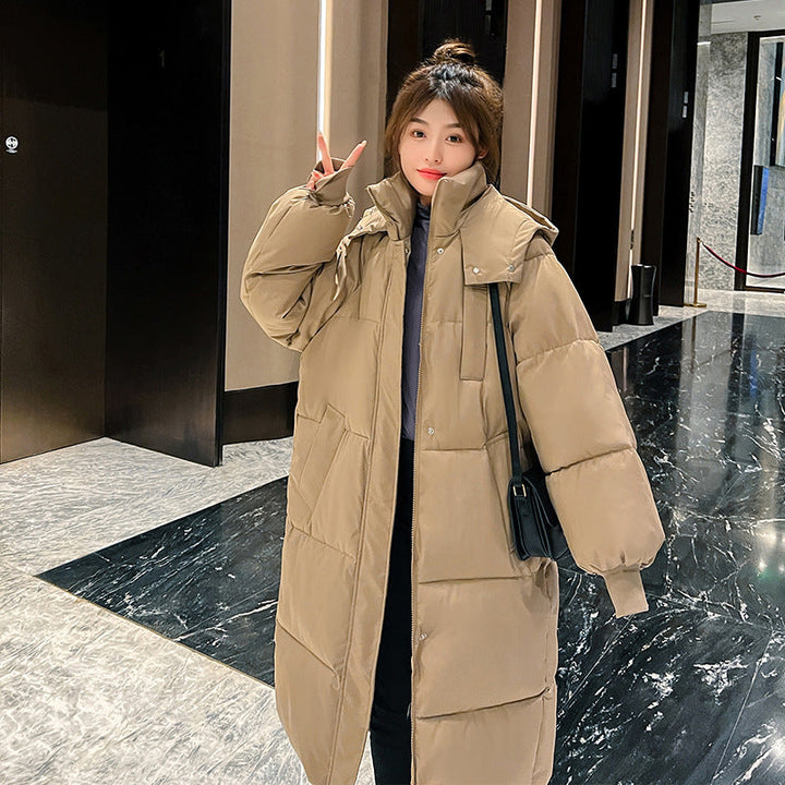 Ava | Comfy Waterproof Hooded Long Puffer Jacket