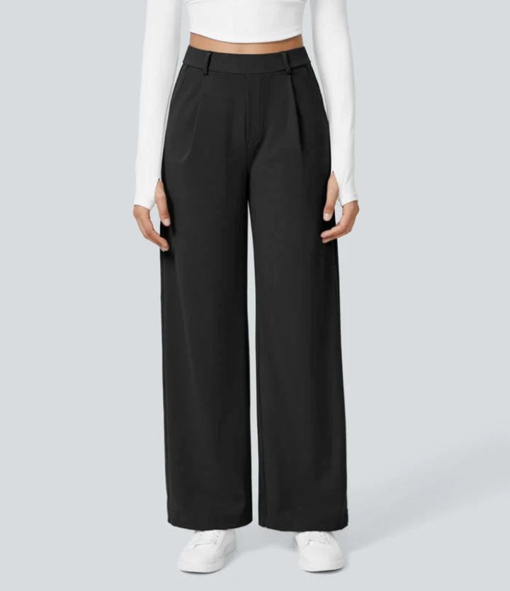 Caitlin | Casual High Waist Straight Leg Pants