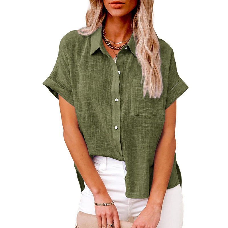 Claire | Comfy Casual Button-Up Blouse