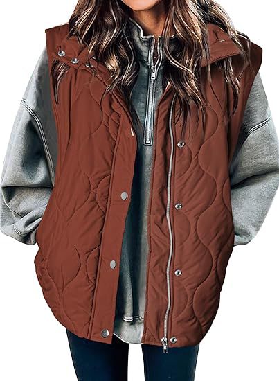 Verity | Chic Lightweight Button-Up Puffer Vest