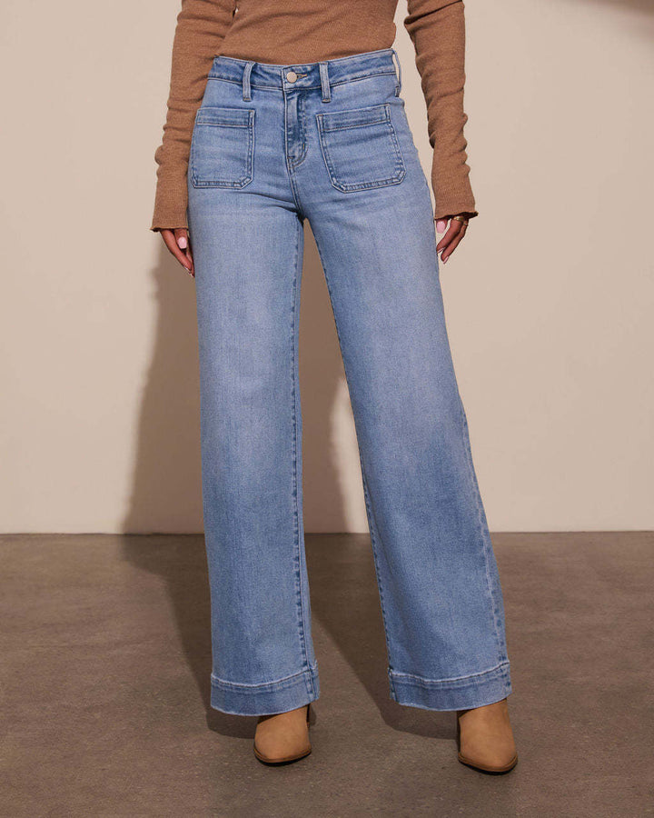 Mia | Classic Retro Slim Fit High Waist Jeans