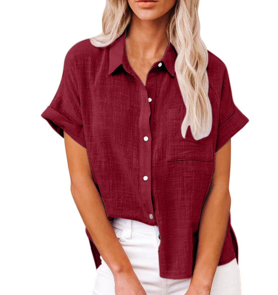 Claire | Comfy Casual Button-Up Blouse
