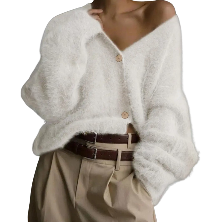 Yasmin | Cosy V-Neck Button Cardigan