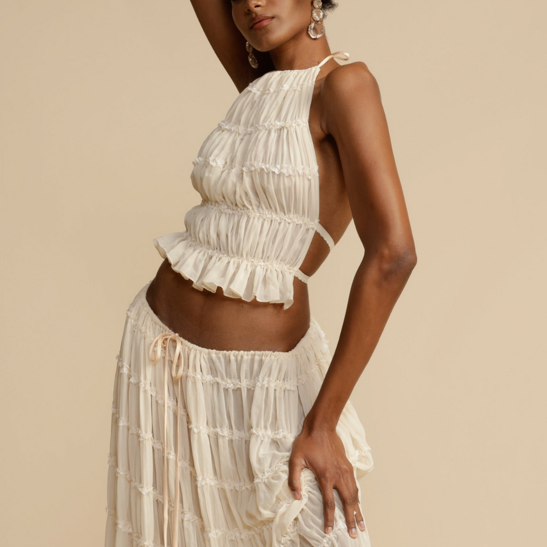 Martha | Tank top and skirt