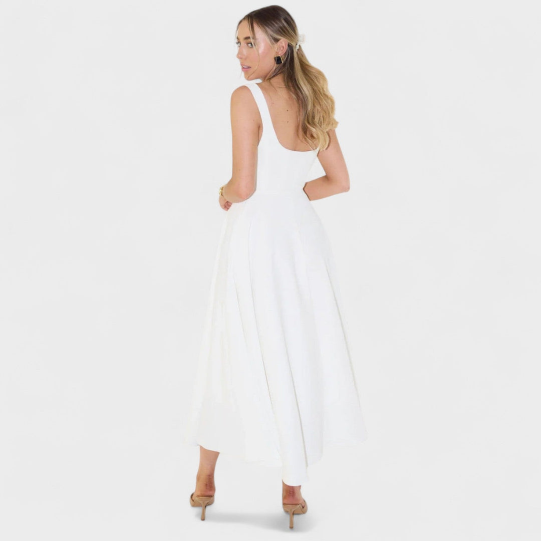 Nora - Square-Neck Midi Dress