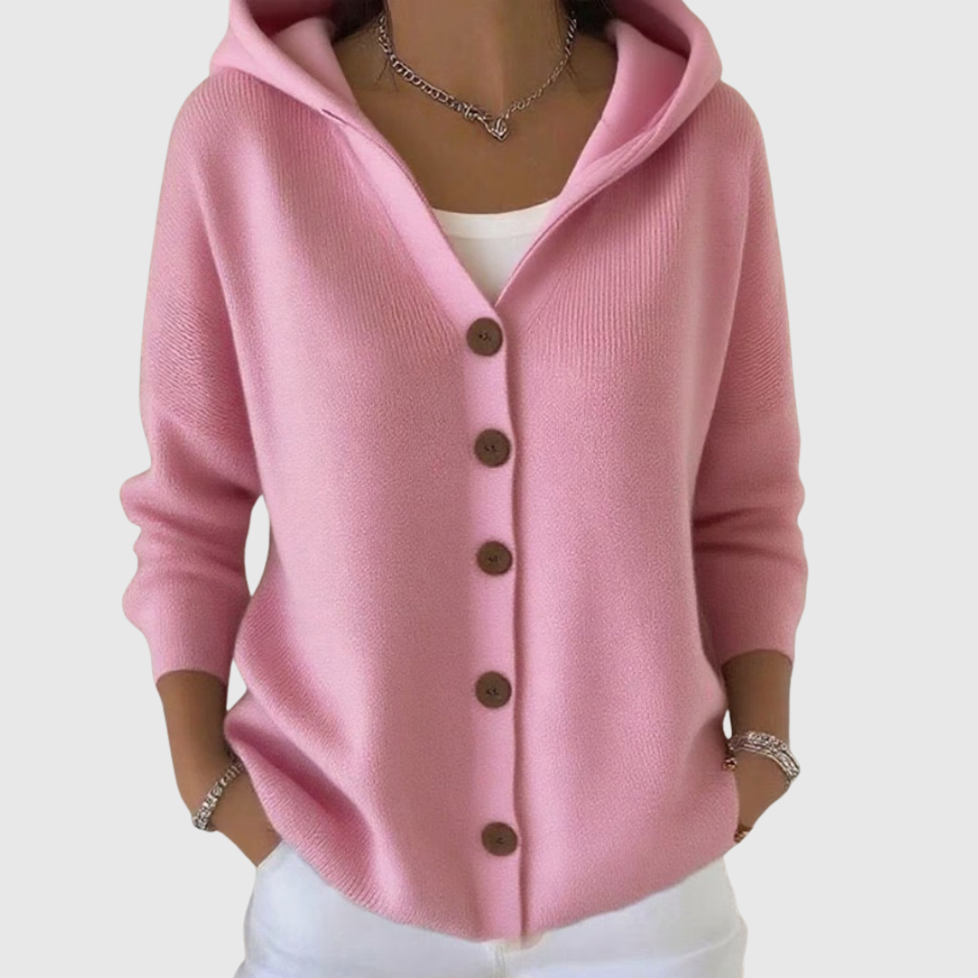 Alice – Comfortable hooded knit sweater