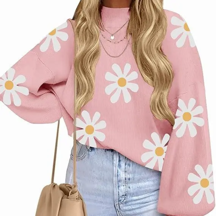 Chloe | Cosy Bat-Sleeve Side-Split Sweater