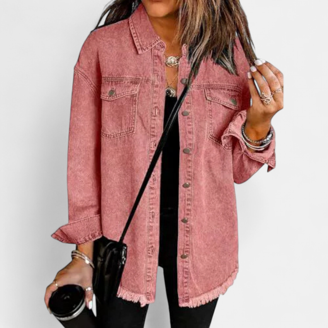 Abigail | Soft Brushed Casual Denim Jacket