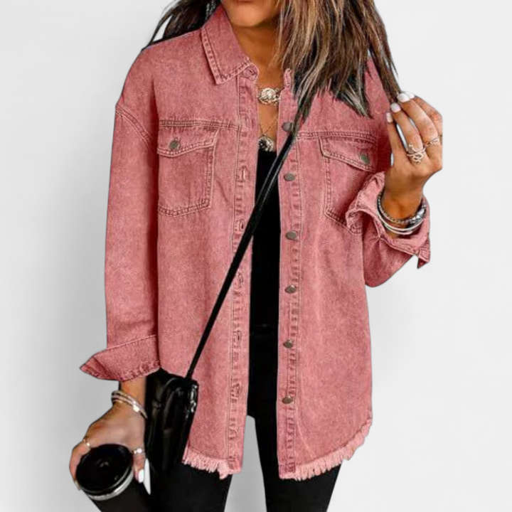 Abigail | Soft Brushed Casual Denim Jacket