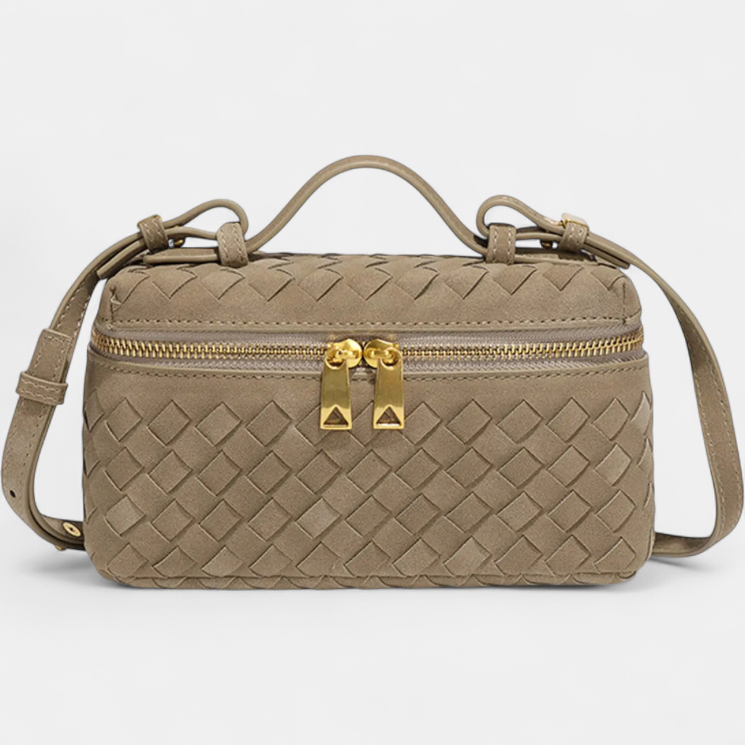 Alana | Vintage Matte Hand-Woven Box Bag