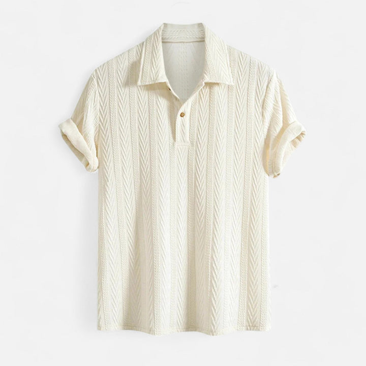 Dylan - Jacquard Knit-Collar Polo