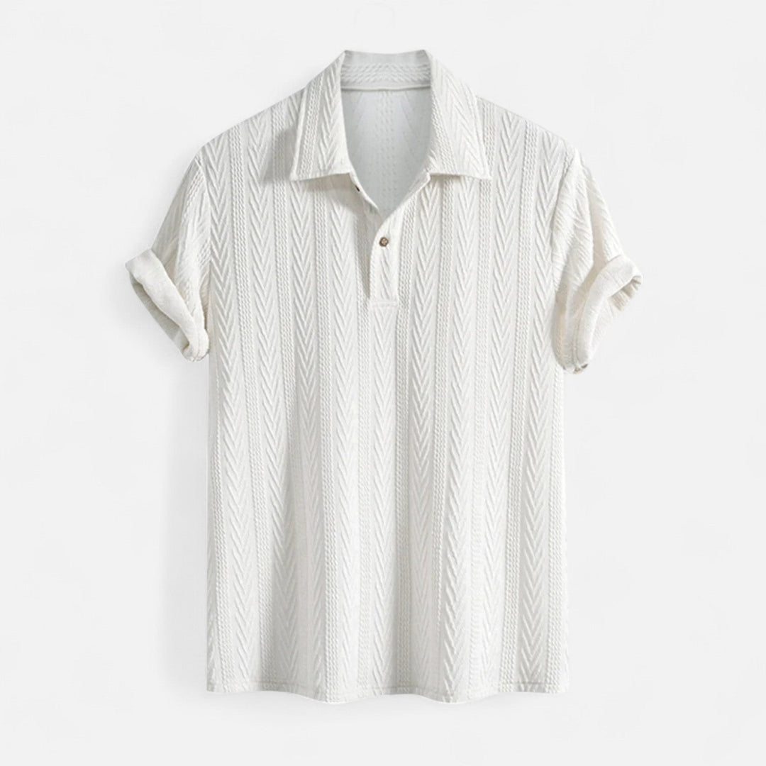 Dylan - Jacquard Knit-Collar Polo