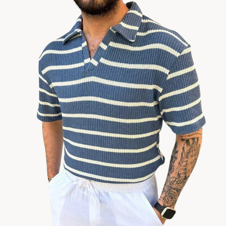 Samuel - Breathable Johnny-Collar Polo