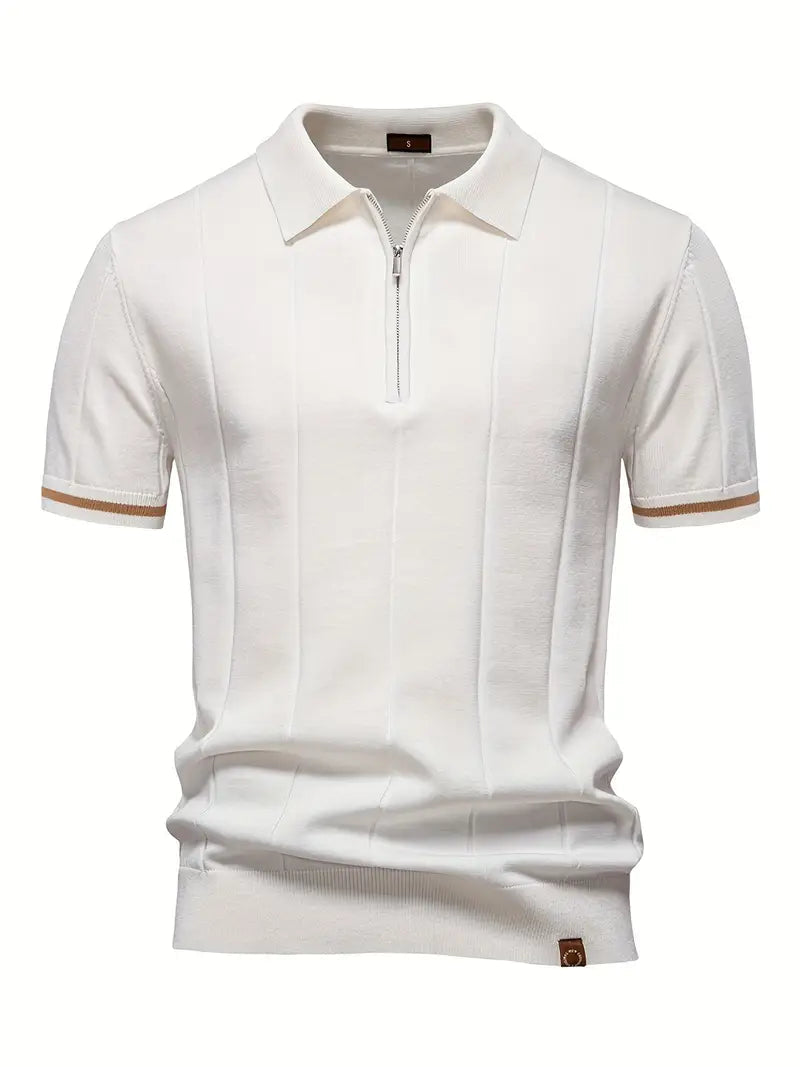 Xavier - Slim Polyester-Blend Polo