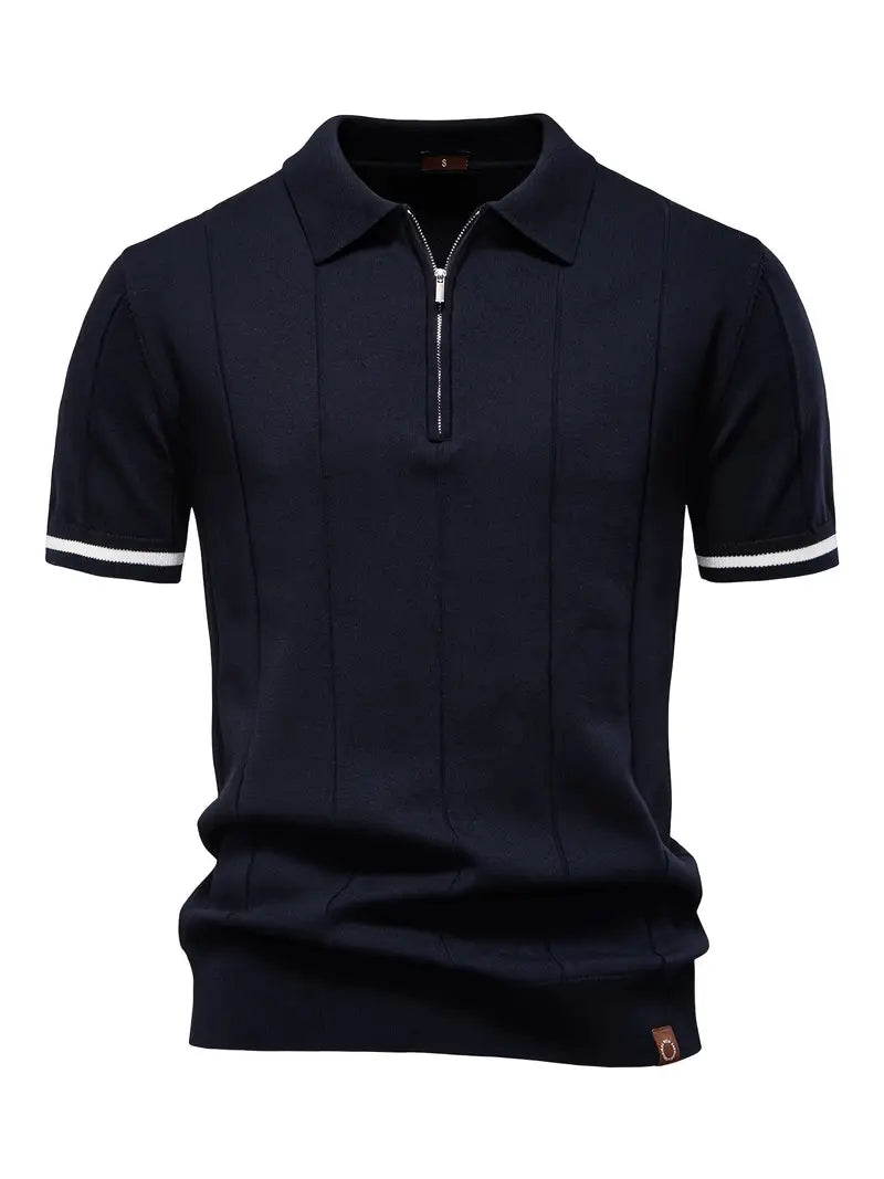 Xavier - Slim Polyester-Blend Polo