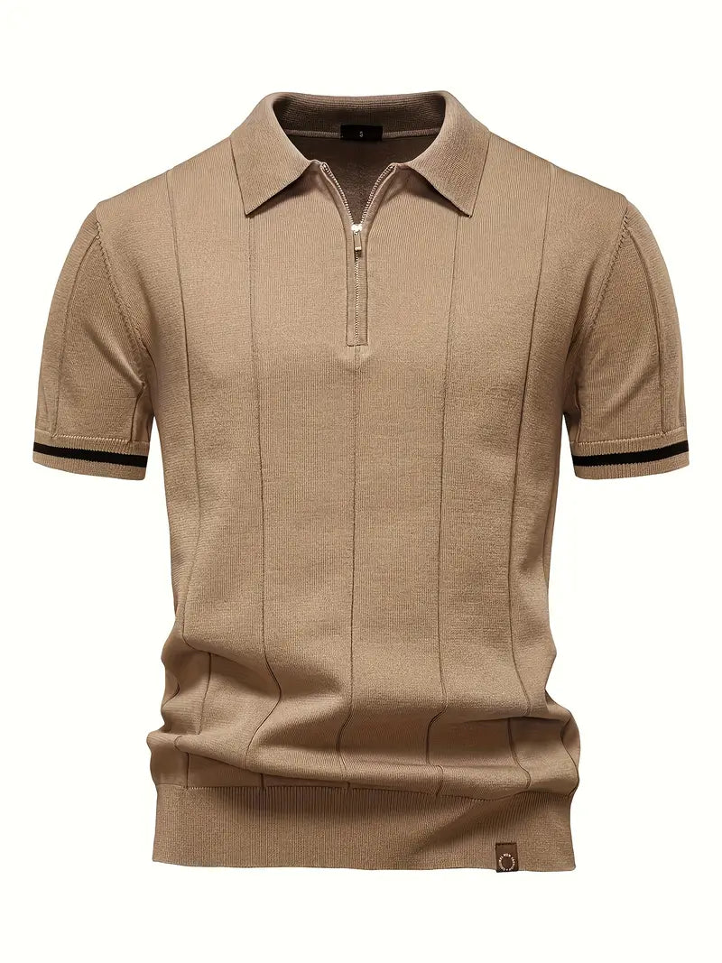 Xavier - Slim Polyester-Blend Polo