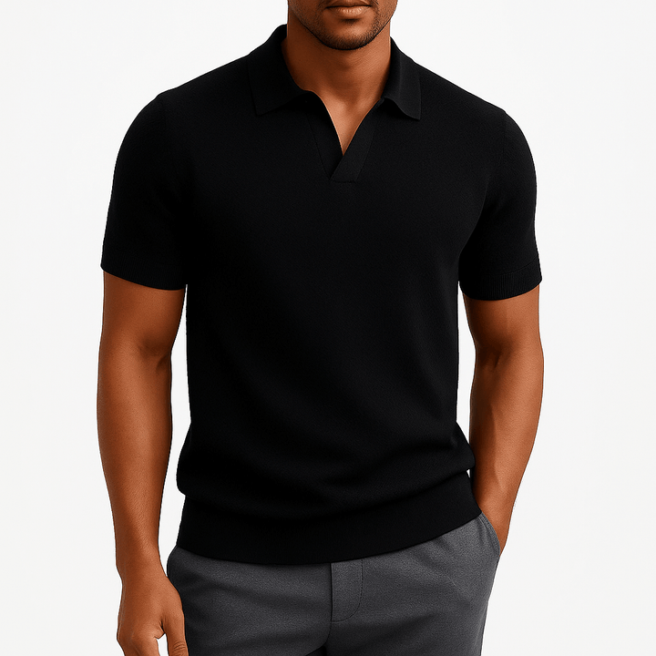 Miles - Textured Polyester Polo