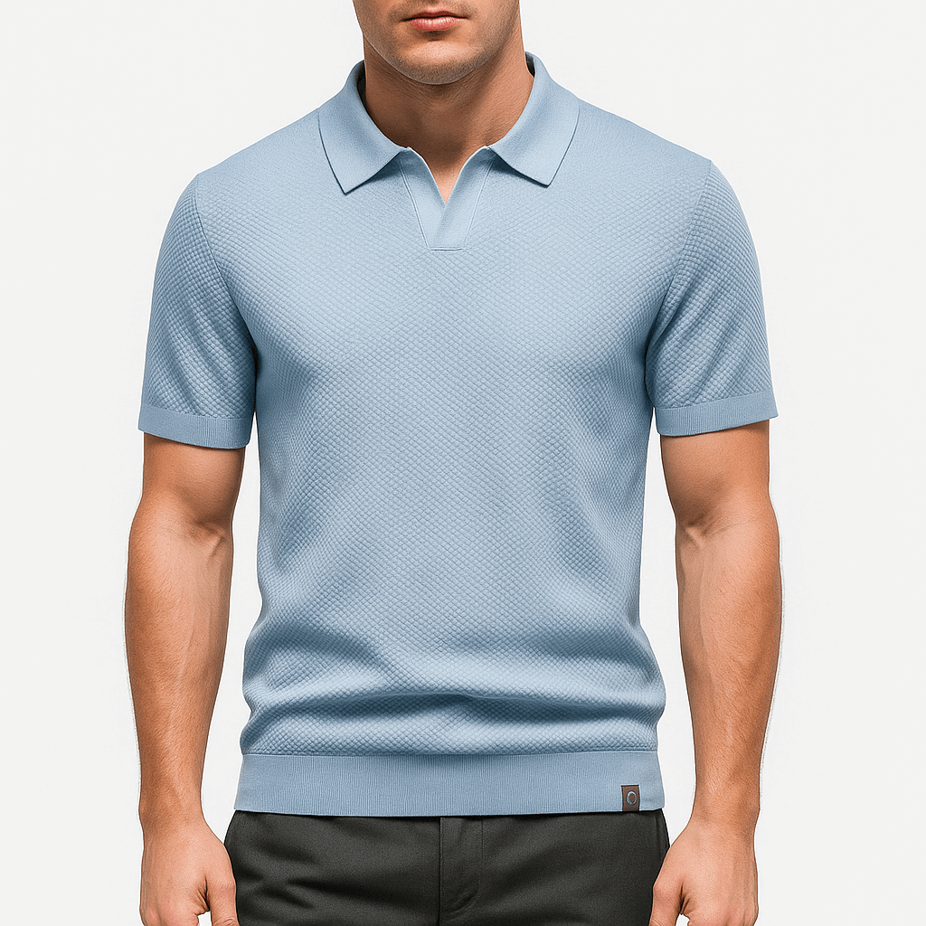 Miles - Textured Polyester Polo