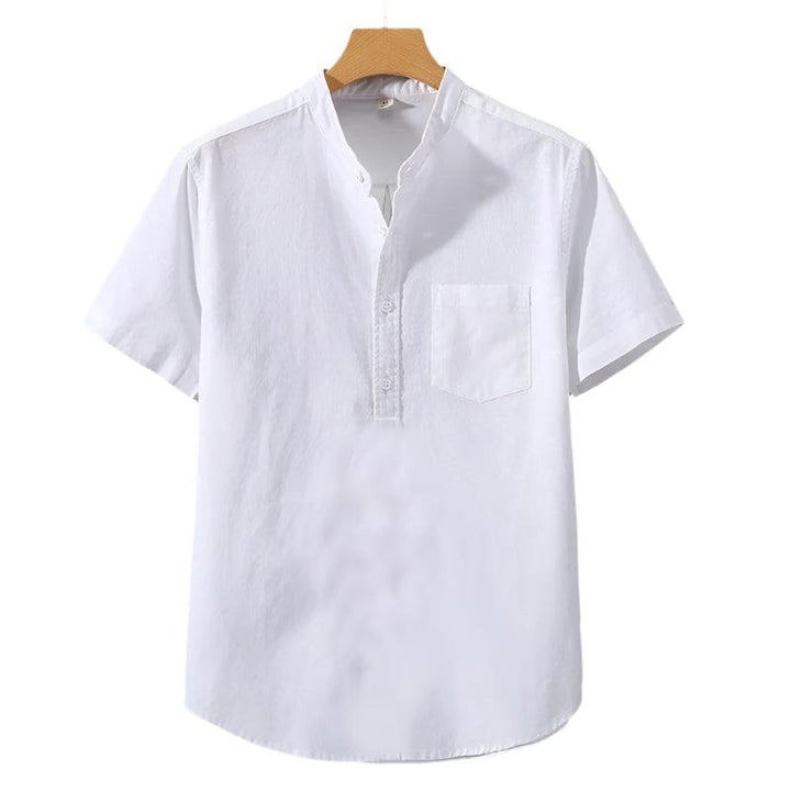 Ryan - High-Collar Polyester-Blend Shirt