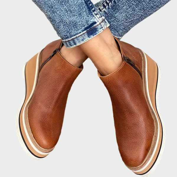 Kiara - Inkas Leather Ankle Boots