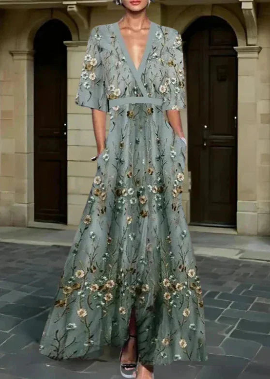 Harper - Elegant Floral Maxi Dress