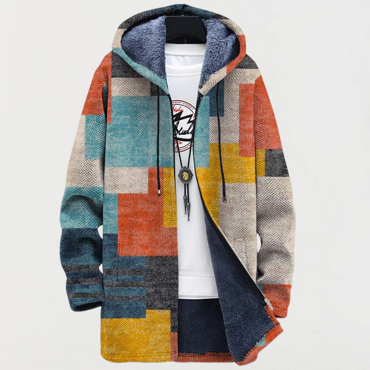 Alice – jacket with geometric color areas