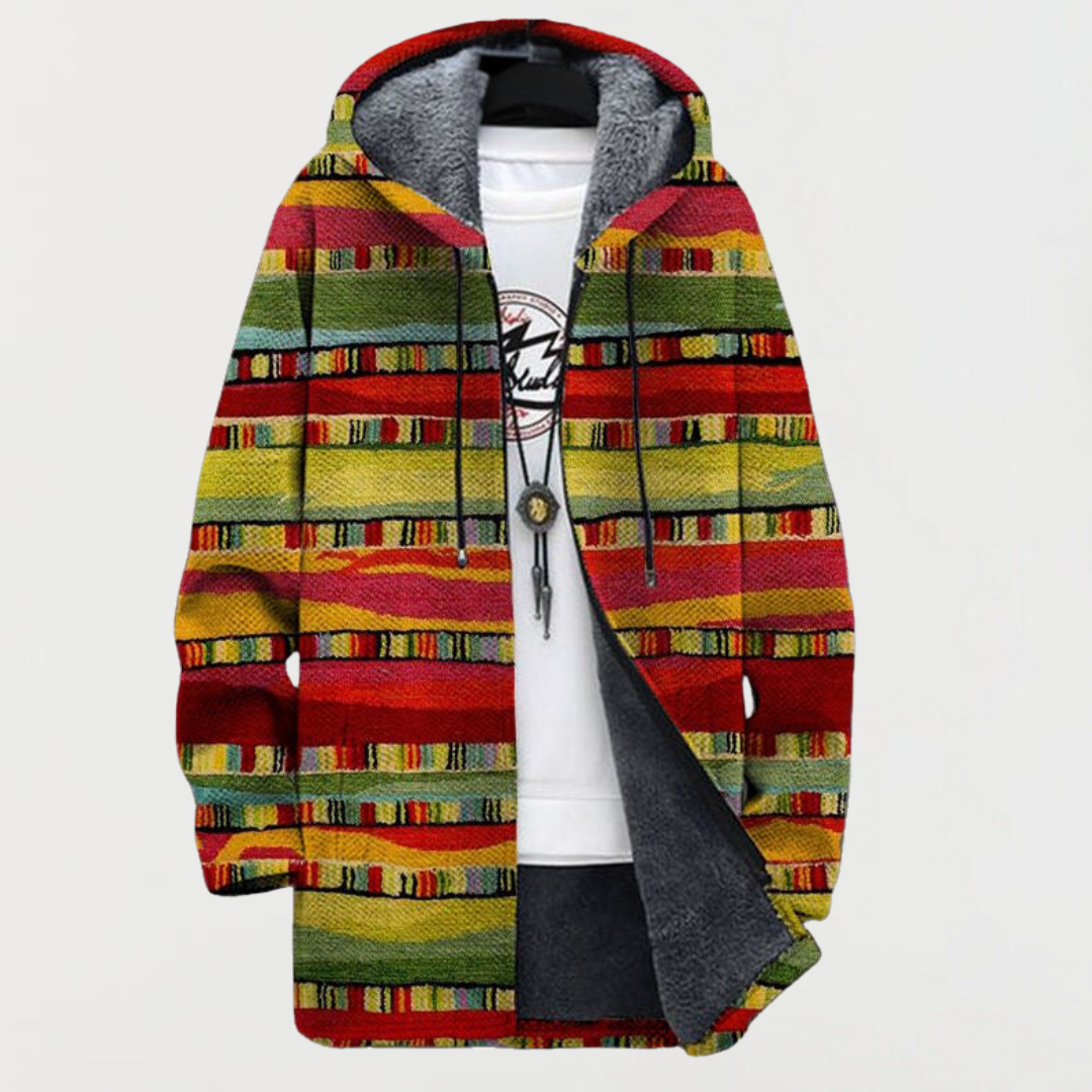 Lily – cardigan with ethnic stripes
