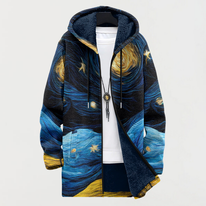 Olivia jacket with starry sky pattern