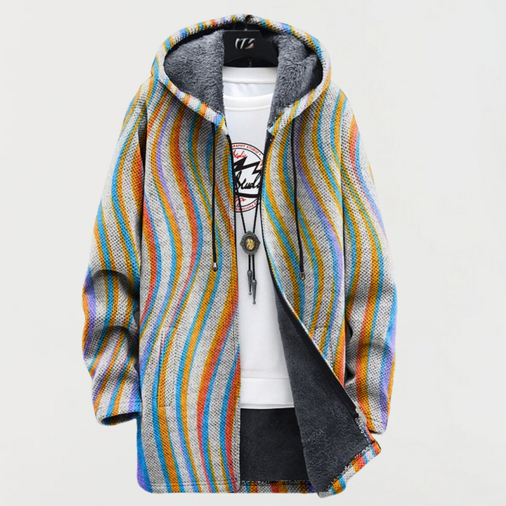 Ava jacket with wavy stripes
