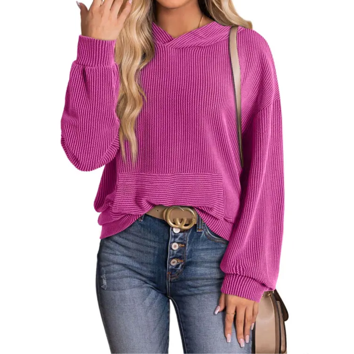 Olivia | Relaxed Twisted Hood Pullover Sweatshirt