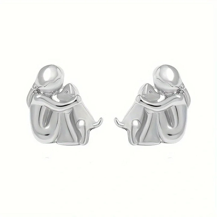 Zoe - Dog Hug Earrings
