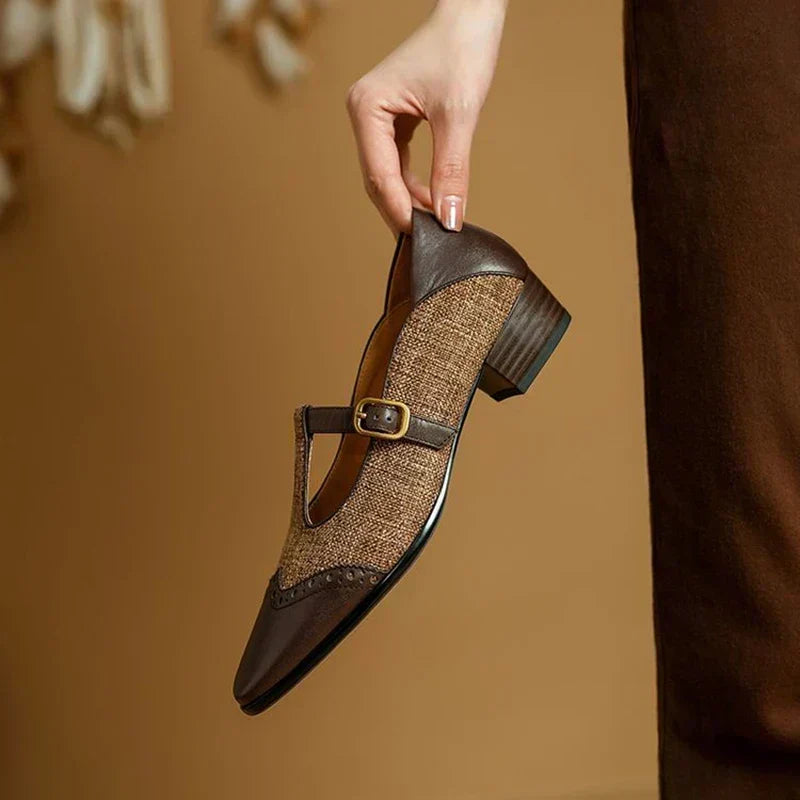 Ella vintage buckle shoes