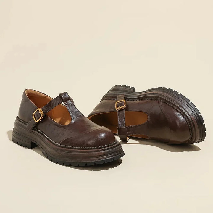 Isadora - Elegant Leather Mary Jane Shoes