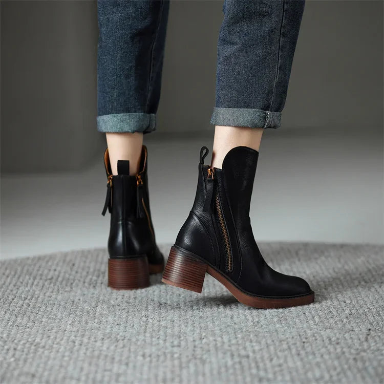 Willow - Leather Boots