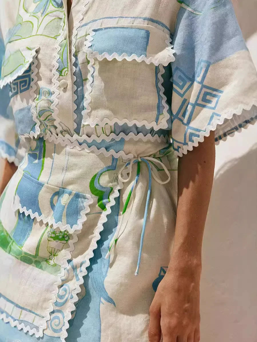 Zoe | Chic patchwork set